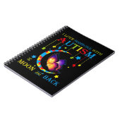 私は月と背中Tに自閉症の人を愛している ノートブック (左側)