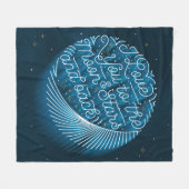 私は月に愛しましたり及びフリースブランケットmedを主演します フリースブランケット (正面(横))