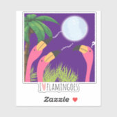 私は月の熱帯でフラミンゴが泣くのが大好き シール (シート)