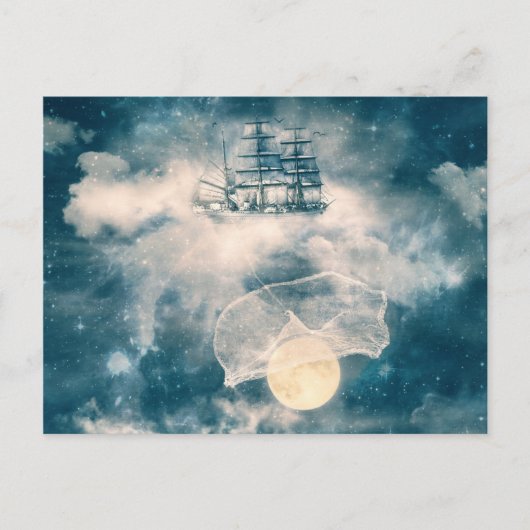 私は月を持って来ようと思っています ポストカード (正面)