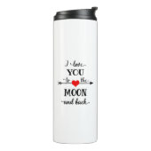 私は月パーソナライズされたと背中が大好きです タンブラー (回転左)