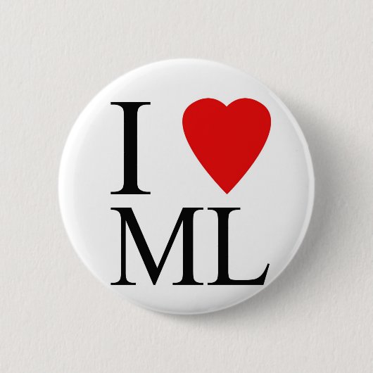 私は月光ボタンをlove 缶バッジ (正面)