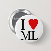 私は月光ボタンをlove 缶バッジ (正面&裏面)