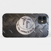 私は月及び背部に愛します Case-Mate iPhoneケース (裏面(横))