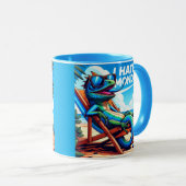 私は月曜日が嫌いだ マグカップ (正面右)