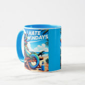 私は月曜日が嫌いだ マグカップ (正面左)