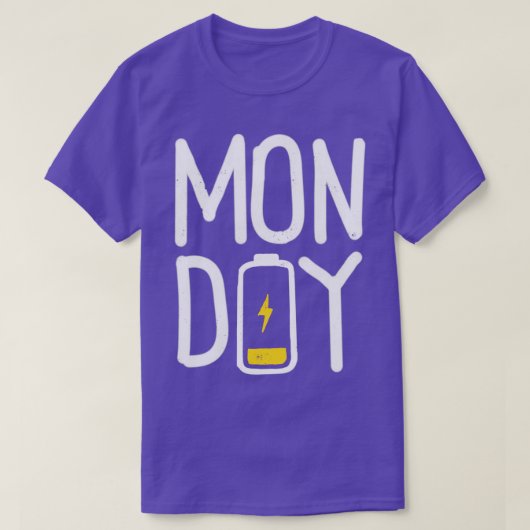 私は月曜日が嫌いだ Tシャツ (デザイン正面)