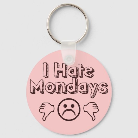 私は月曜日が嫌い キーホルダー (正面)