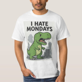 私は月曜日が嫌い Tシャツ