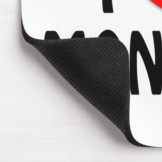 私は月曜日のマウスパッドを愛します マウスパッド (コーナー)