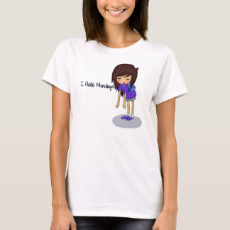 私は月曜日を憎みます Tシャツ