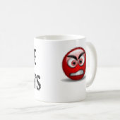 私は月曜日マグを憎みます コーヒーマグカップ (正面右)