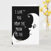 私は月…カードからの愛します カード (黄色い花)