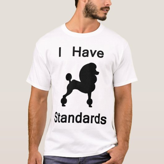 私は有します標準(プードル)を Tシャツ (正面)