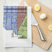 私は有します生命(地質学のユーモア)の層にされた展望を キッチンタオル (四つ折り)