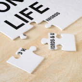 私は有します生命(地質学のユーモア)の層にされた展望を ジグソーパズル (側面)