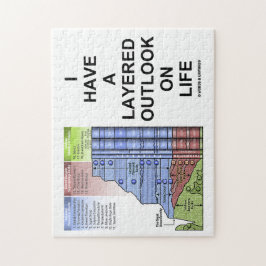 私は有します生命(地質学のユーモア)の層にされた展望を ジグソーパズル