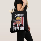 私は有罪判決のトランプ 2024年共和党愛国者を支持する トートバッグ (クローズアップ)