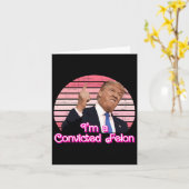 私は有罪判決を受けたフェロントランプヴィンテージデザイン カード (黄色い花)