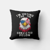 私は有罪判決を受けたフェロン・プロトランプのおもしろい投票をしている クッション (正面)