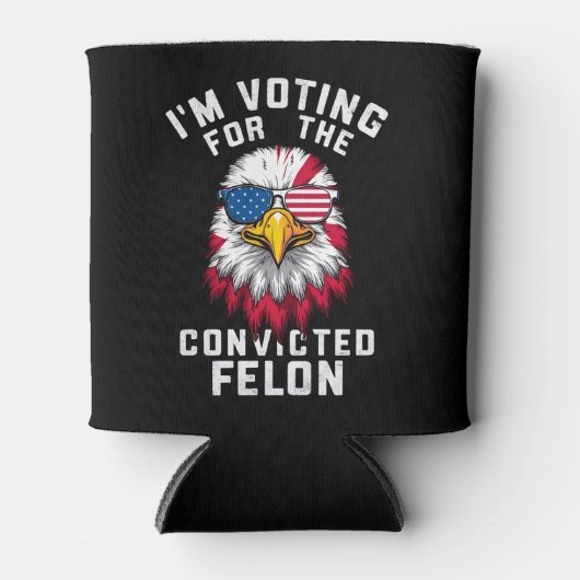 私は有罪判決を受けたフェロン・プロトランプのおもしろい投票をしている 缶クーラー (正面)