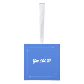 「私は望む」パイロット飛んでいる飛行機キューブオーナメント キューブオーナメント (右)