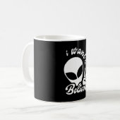 私は望ん信じだ コーヒーマグカップ (正面左)