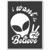 私は望ん信じだ シール (正面)