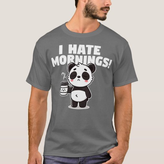 私は朝が嫌いだ Tシャツ (正面)