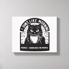 私は朝が苦手だ キャンバスプリント