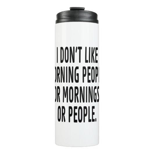 私は朝が苦手だ タンブラー (正面)