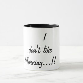 私は朝が苦手だ マグカップ
