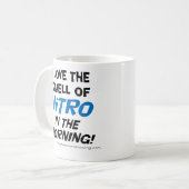 私は朝のマグのニトロの臭いを愛します コーヒーマグカップ (正面左)