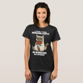 私は朝の人が皮肉なコーヒー猫を好きではない Tシャツ (正面フル)