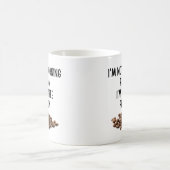 私は朝の人ではないコーヒー人だ コーヒーマグカップ (中央)