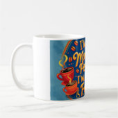 私は朝の人ではなく、コーヒーの人だ。 コーヒーマグカップ (左)