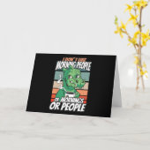 私は朝の人や朝の人や人が好きではない カード (黄色い花)