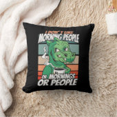 私は朝の人や朝の人や人が好きではない クッション (ブランケット)