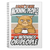 私は朝の人や朝の人や人が好きではない ノートブック (正面)