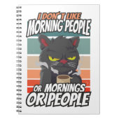 私は朝の人や朝の人や人が好きではない ノートブック (正面)