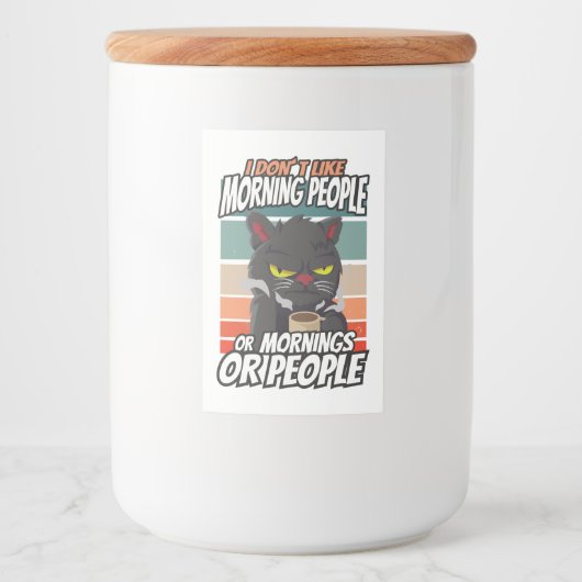 私は朝の人や朝の人や人が好きではない フードラベル (正面)