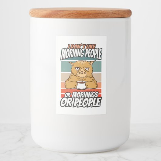 私は朝の人や朝の人や人が好きではない フードラベル (正面)