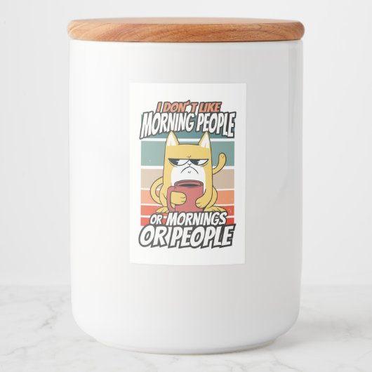 私は朝の人や朝の人や人が好きではない フードラベル (正面)