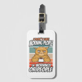 私は朝の人や朝の人や人が好きではない ラゲッジタグ (正面縦)