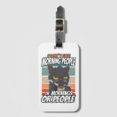 私は朝の人や朝の人や人が好きではない ラゲッジタグ (正面縦)