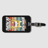 私は朝の人や朝の人や人が好きではない ラゲッジタグ (正面横)