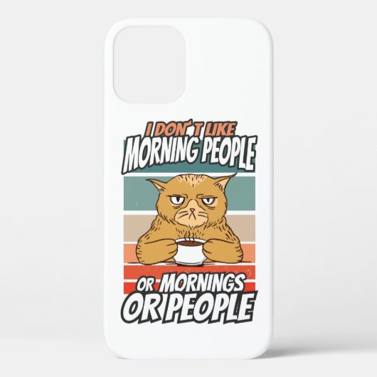 私は朝の人や朝の人や人が好きではない Case-Mate iPhoneケース (裏面)