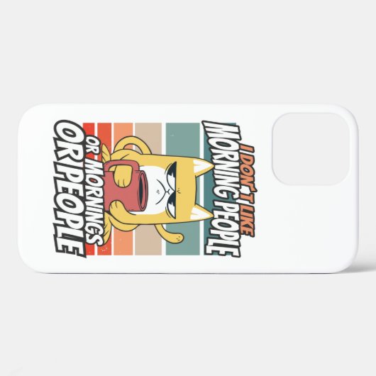 私は朝の人や朝の人や人が好きではない Case-Mate iPhoneケース (裏面 (横))