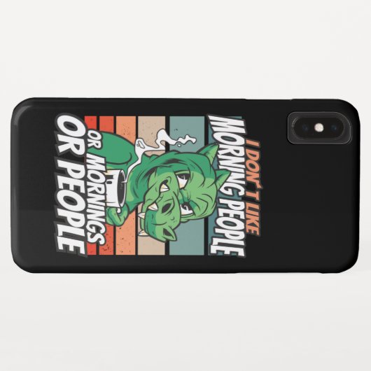 私は朝の人や朝の人や人が好きではない Case-Mate iPhoneケース (裏面(横))