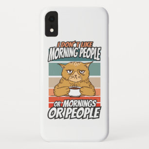 私は朝の人や朝の人や人が好きではない iPhone XRケース